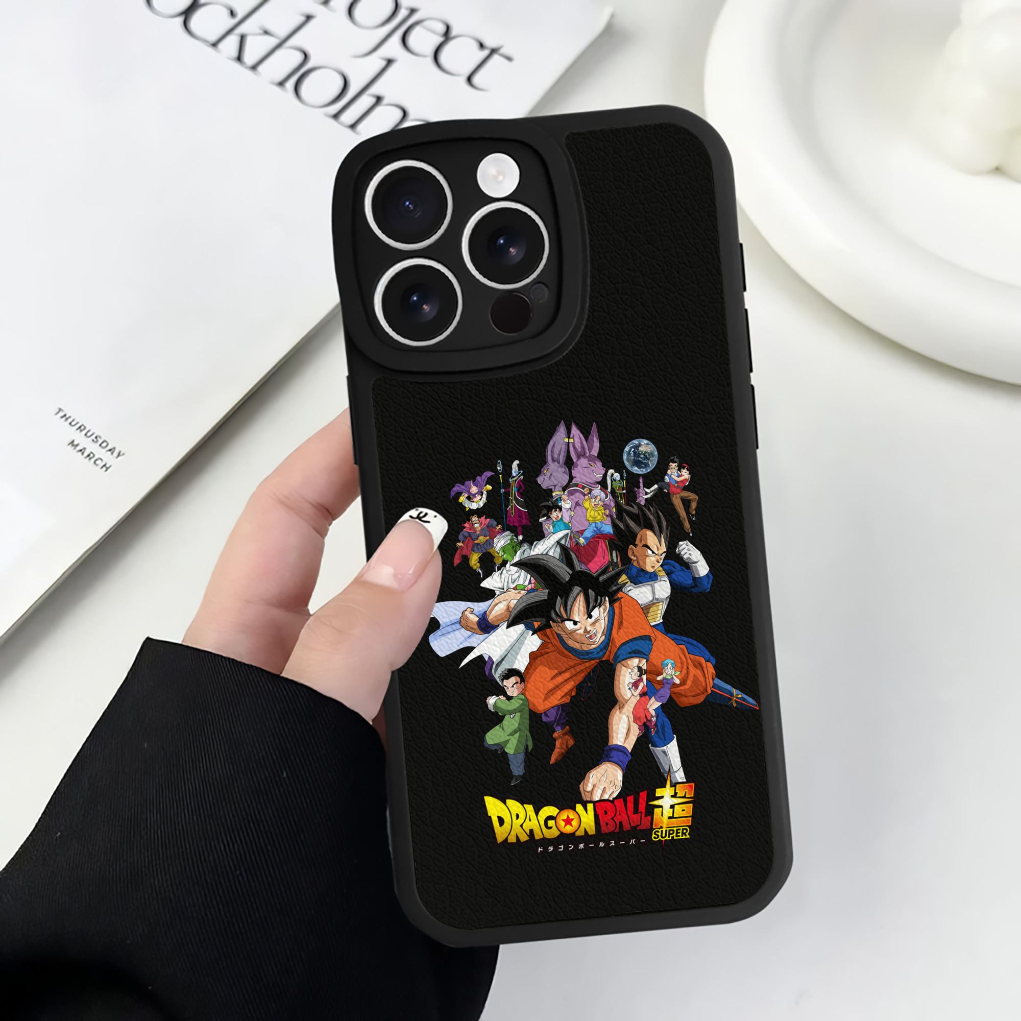 （画像用） ドラゴンボール DRAGON BALL 【iPhone 16シリーズ対応】シリコンスマホケース（レザー調） 材質：シリコン